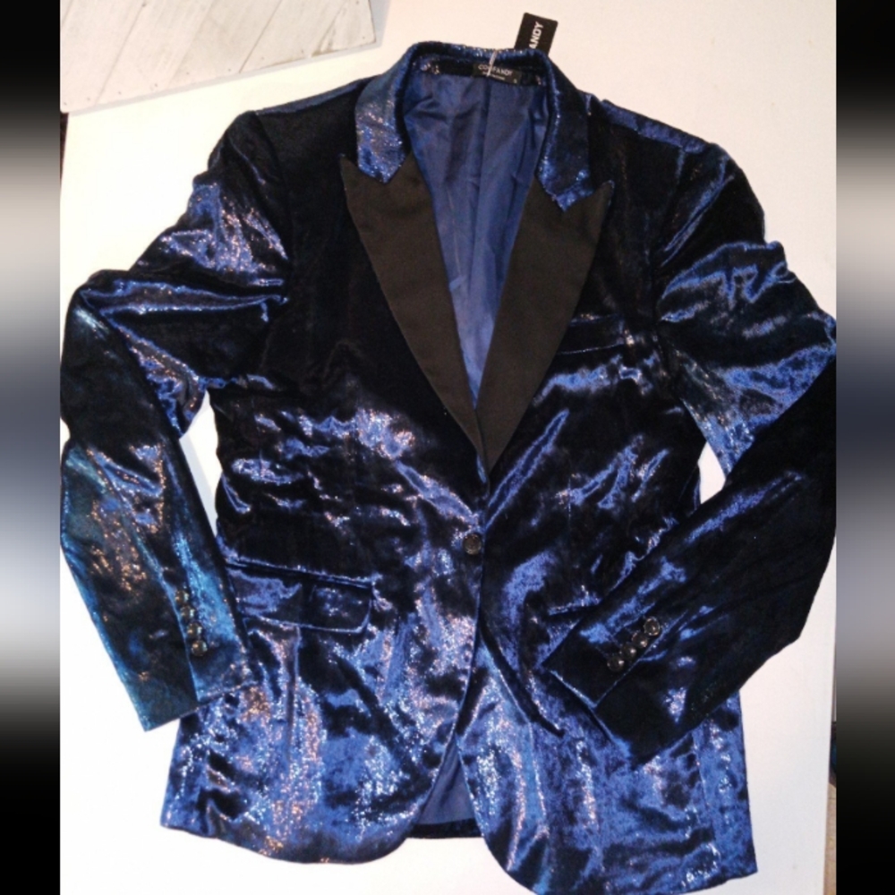 Blue Velvet Blazer Tuxedo